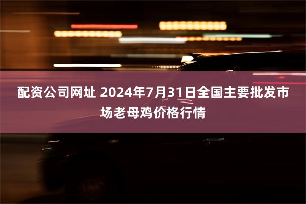 配资公司网址 2024年7月31日全国主要批发市场老母鸡价格行情