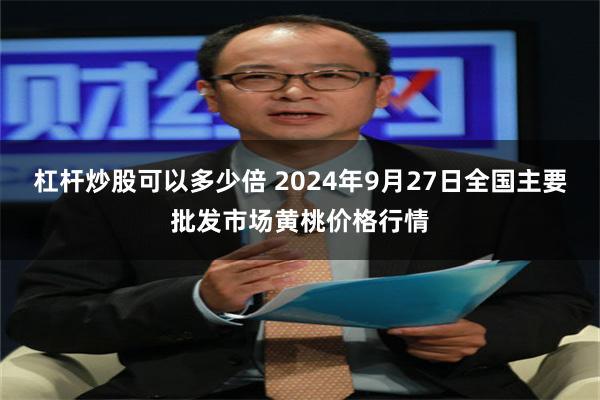 杠杆炒股可以多少倍 2024年9月27日全国主要批发市场黄桃价格行情