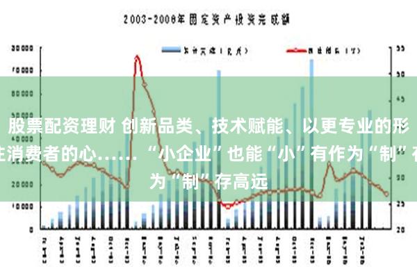 股票配资理财 创新品类、技术赋能、以更专业的形象抓住消费者的心…… “小企业”也能“小”有作为“制”存高远