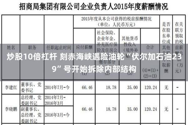 炒股10倍杠杆 刻赤海峡遇险油轮“伏尔加石油239”号开始拆除内部结构